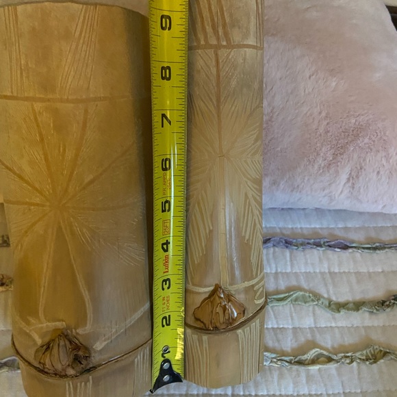 Souvenir pair of wood vases Vintage-from Jamaica - Picture 11 of 11